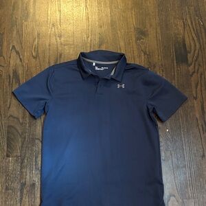 Youth XL Under Armour Dark Blue Polo Shirt